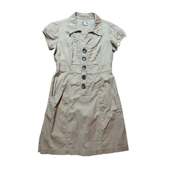 Robbie Bee Khaki Utility denim dress sz 10P - Picture 5 of 9
